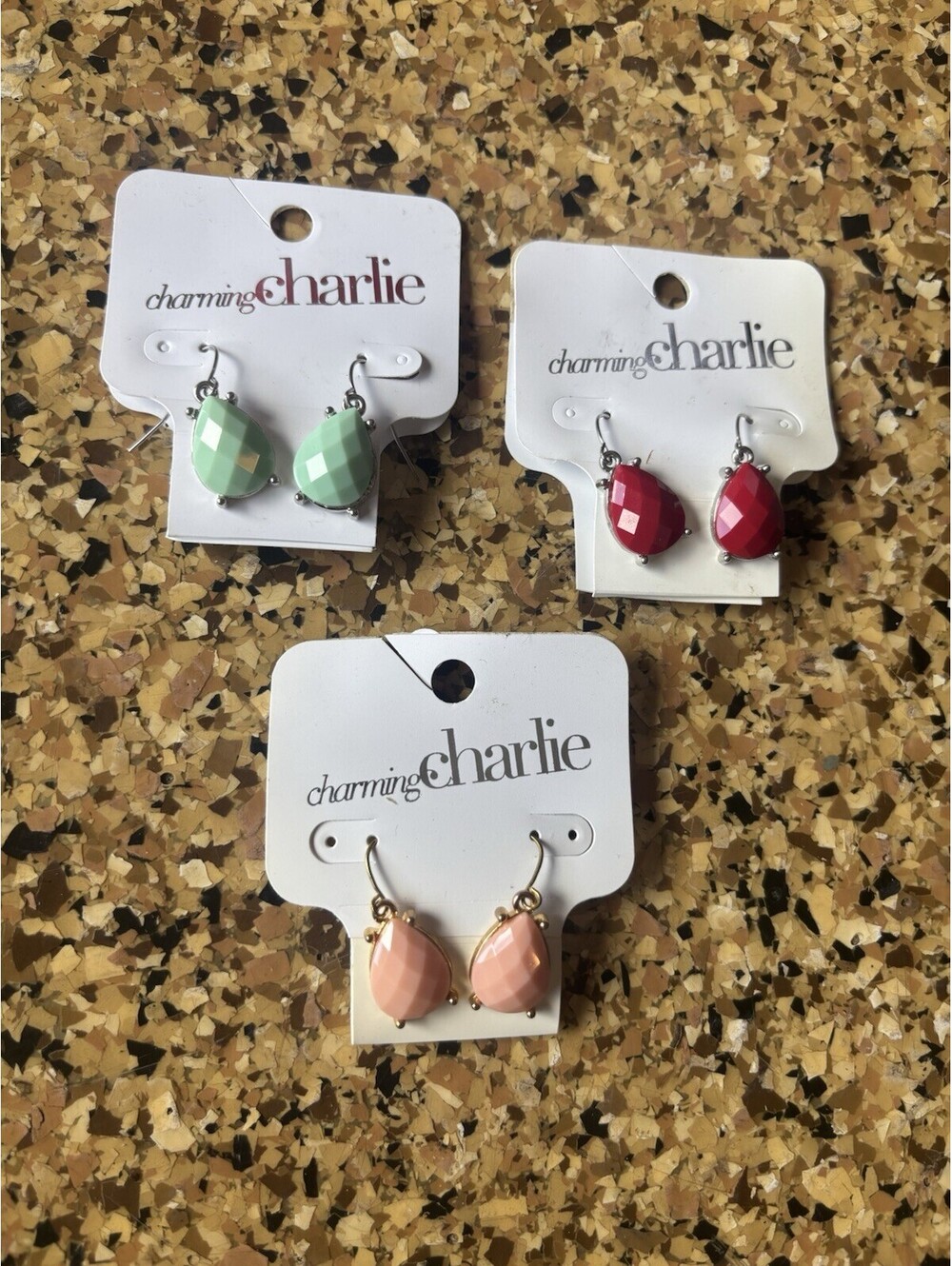 Earrings Lot Three Pairs Charming Charlie